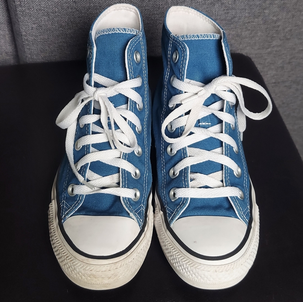 Converse Chuck Taylor All Star Hi Top Blue Womens 7 - Picture 6 of 10